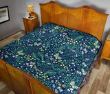 Butterfly Leaves Pattern Premium Quilt