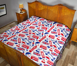 British Pattern Print Design 01 Premium Quilt