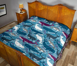 Whale Design Pattern Premium Quilt