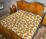 Hamburger Pattern Print Design 03 Premium Quilt