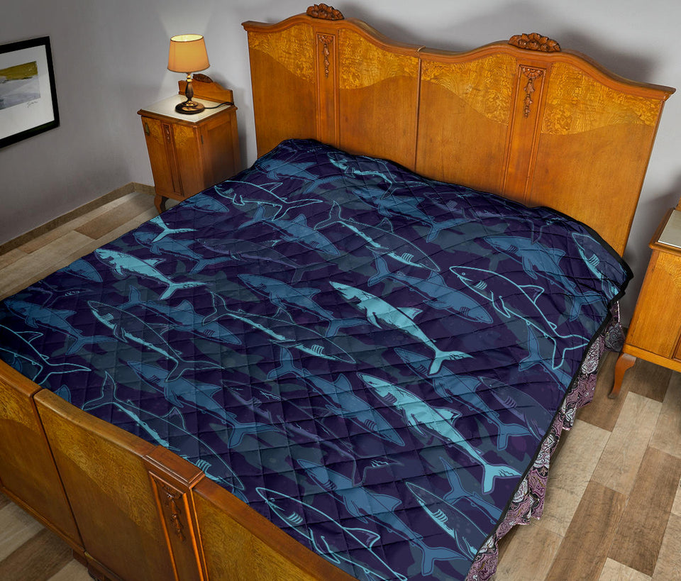 Shark Pattern Premium Quilt
