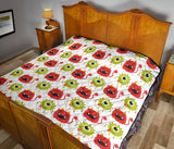 Alien Pattern Print Design 05 Premium Quilt