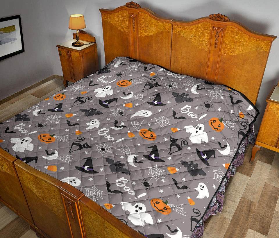 Halloween Design Pattern Premium Quilt
