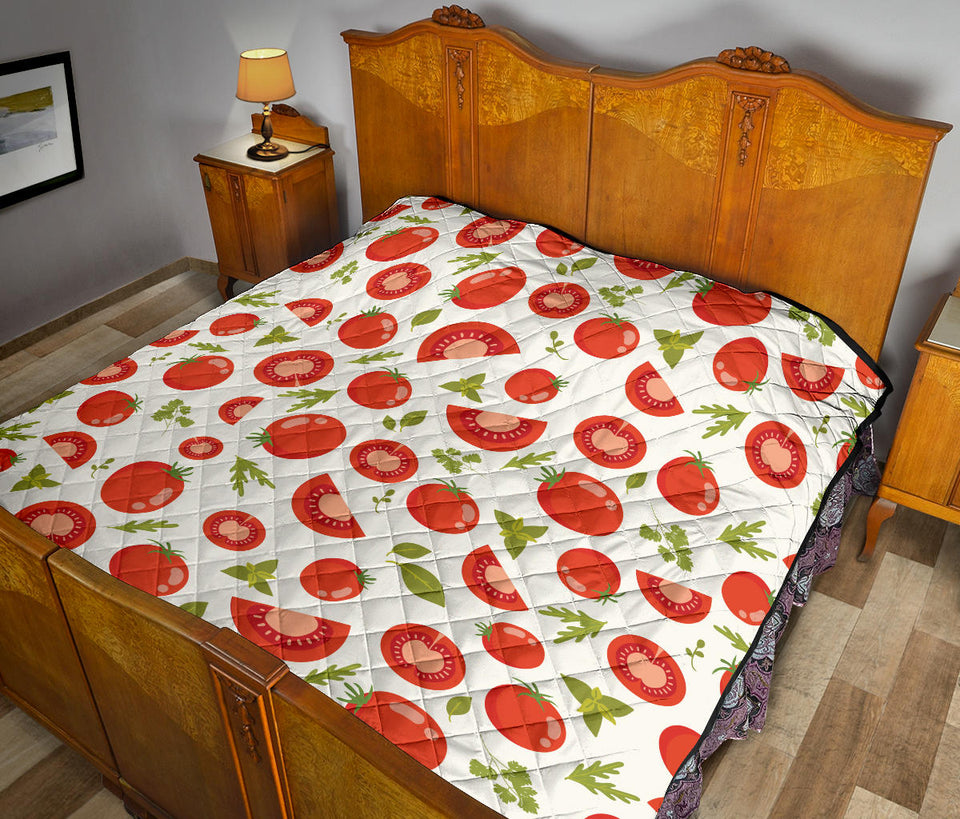 Tomato Pattern Premium Quilt