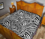Zebra Skin Pattern Premium Quilt