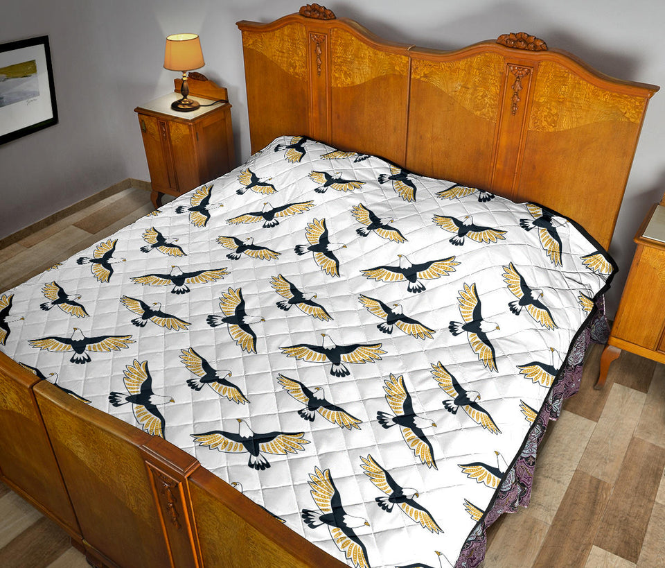 Eagle Pattern Print Design 03 Premium Quilt