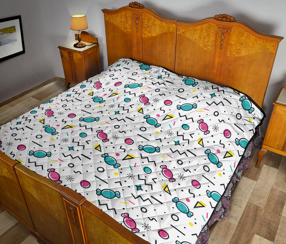 Candy Design Pattern Premium Quilt