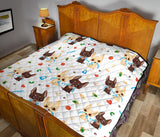 Cute Chihuahua Dog Pattern Premium Quilt
