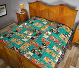 Camera Pattern Print Design 03 Premium Quilt