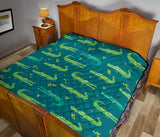 Crocodile Pattern Premium Quilt