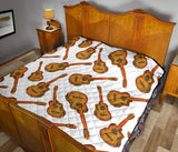 Paint Guitar Pattern Premium Quilt