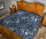 Coral Reef Pattern Print Design 05 Premium Quilt