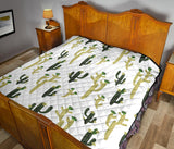 Cute Cactus Pattern Premium Quilt