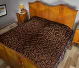 Coffee Bean Pattern Premium Quilt