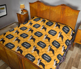 Boston Terrier Design Pattern Premium Quilt