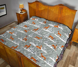 Beautiful Deers Winter Christmas Premium Quilt