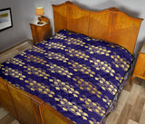 Beautiful Japanese Fan Pattern Premium Quilt