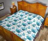 Coral Reef Pattern Print Design 04 Premium Quilt