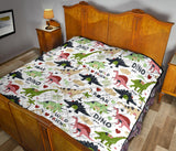 Cute Dinosaurs Pattern Premium Quilt
