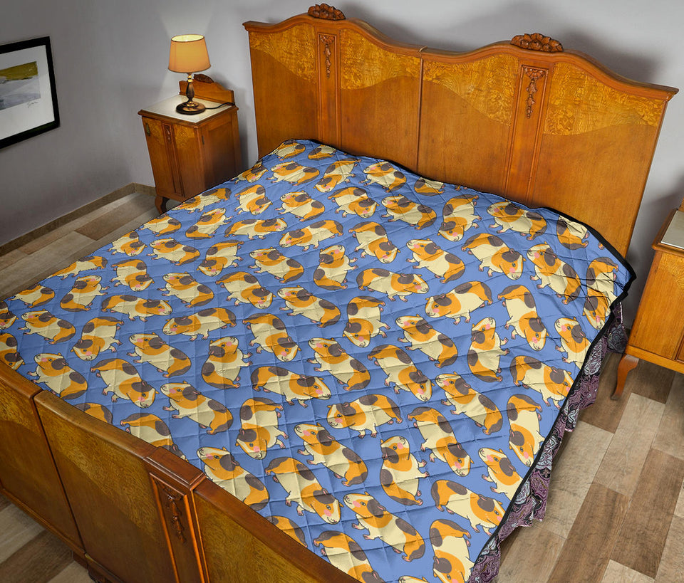 Guinea Pig Pattern Print Design 02 Premium Quilt