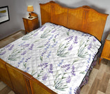 Hand Painting Watercolor Lavender Premium Quilt
