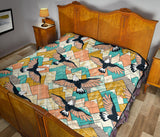 Eagle Pattern Print Design 02 Premium Quilt