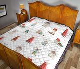 Windmill Design Pattern Premium Quilt