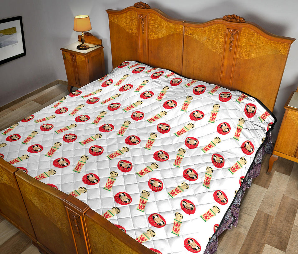 Daruma Japanese Wooden Doll Premium Quilt