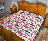 British Pattern Print Design 03 Premium Quilt