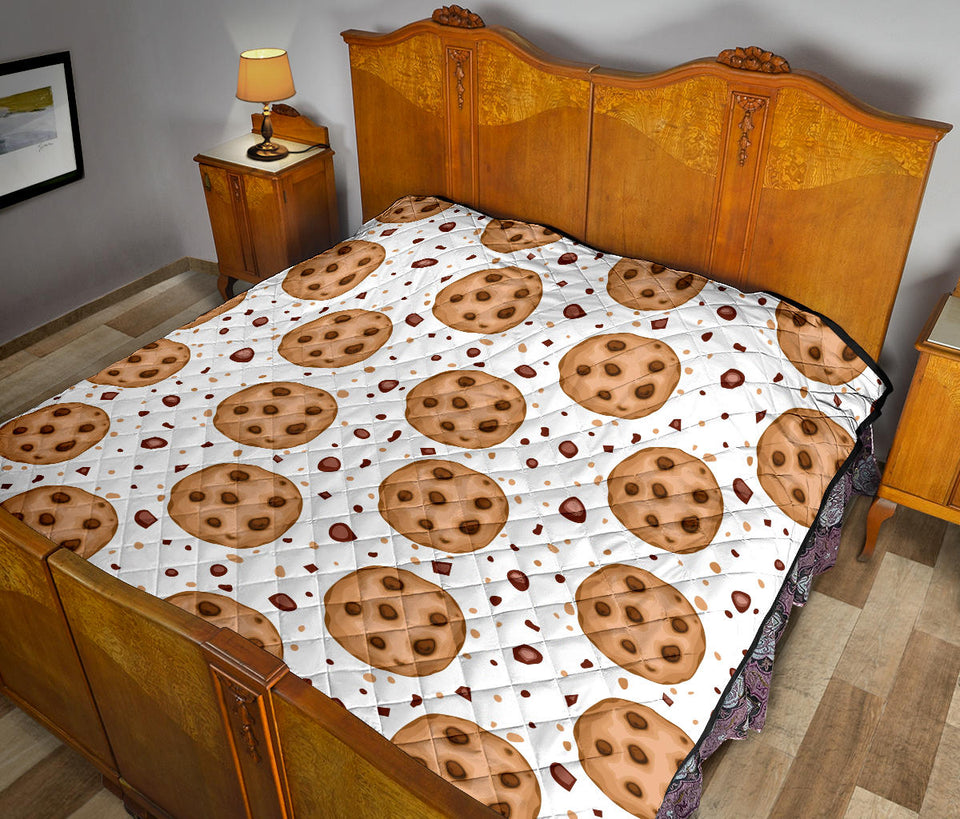 Chocolate Chip Cookie Pattern Premium Quilt