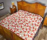 Canada Pattern Print Design 01 Premium Quilt