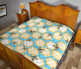 Bee Honeycomb Pattern Premium Quilt