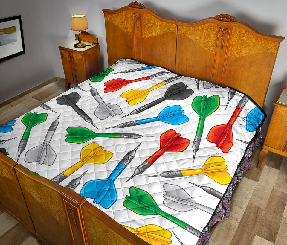 Darts Pattern Print Design 03 Premium Quilt