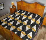 French Fries Dark Background Premium Quilt