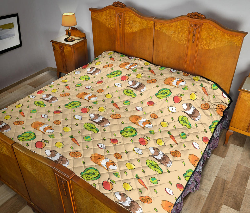 Guinea Pig Pattern Print Design 05 Premium Quilt