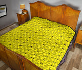 Duck Toy Pattern Print Design 02 Premium Quilt