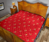 Strawberry Texture Skin Pattern Premium Quilt
