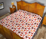 Colorful Maple Leaf Pattern Premium Quilt