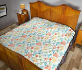 Coral Reef Pattern Print Design 02 Premium Quilt