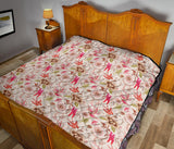 Swallow Pattern Print Design 01 Premium Quilt