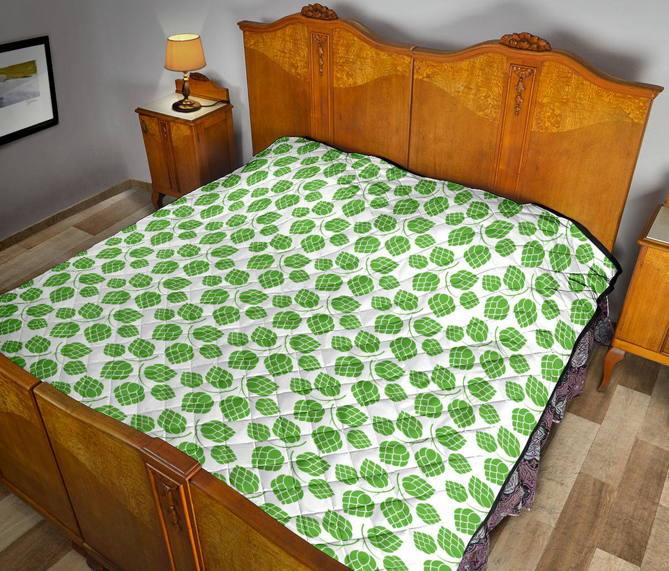 Hop Pattern Background Premium Quilt