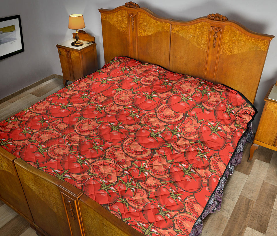 Red Tomato Pattern Premium Quilt