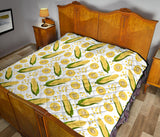 Corn Pattern Print Design 05 Premium Quilt