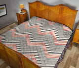 Zigzag Chevron Striped Pattern Premium Quilt