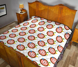 Darts Pattern Print Design 04 Premium Quilt
