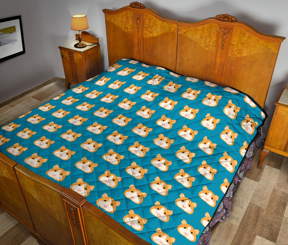 Guinea Pig Pattern Print Design 03 Premium Quilt
