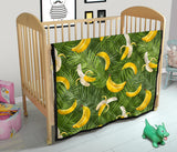 Banana Palm Leaves Pattern Premium Quilt