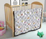 Cute Llama Alpaca Pattern Premium Quilt