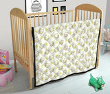 Cute Cartoon Frog Baby Pattern Premium Quilt