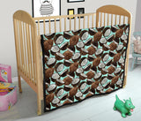 Coconut Pattern Print Design 03 Premium Quilt
